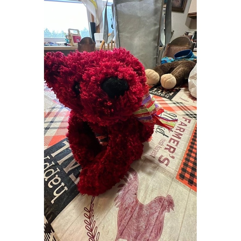 Dan Dee Red‎ Plush Bear with Ribbon